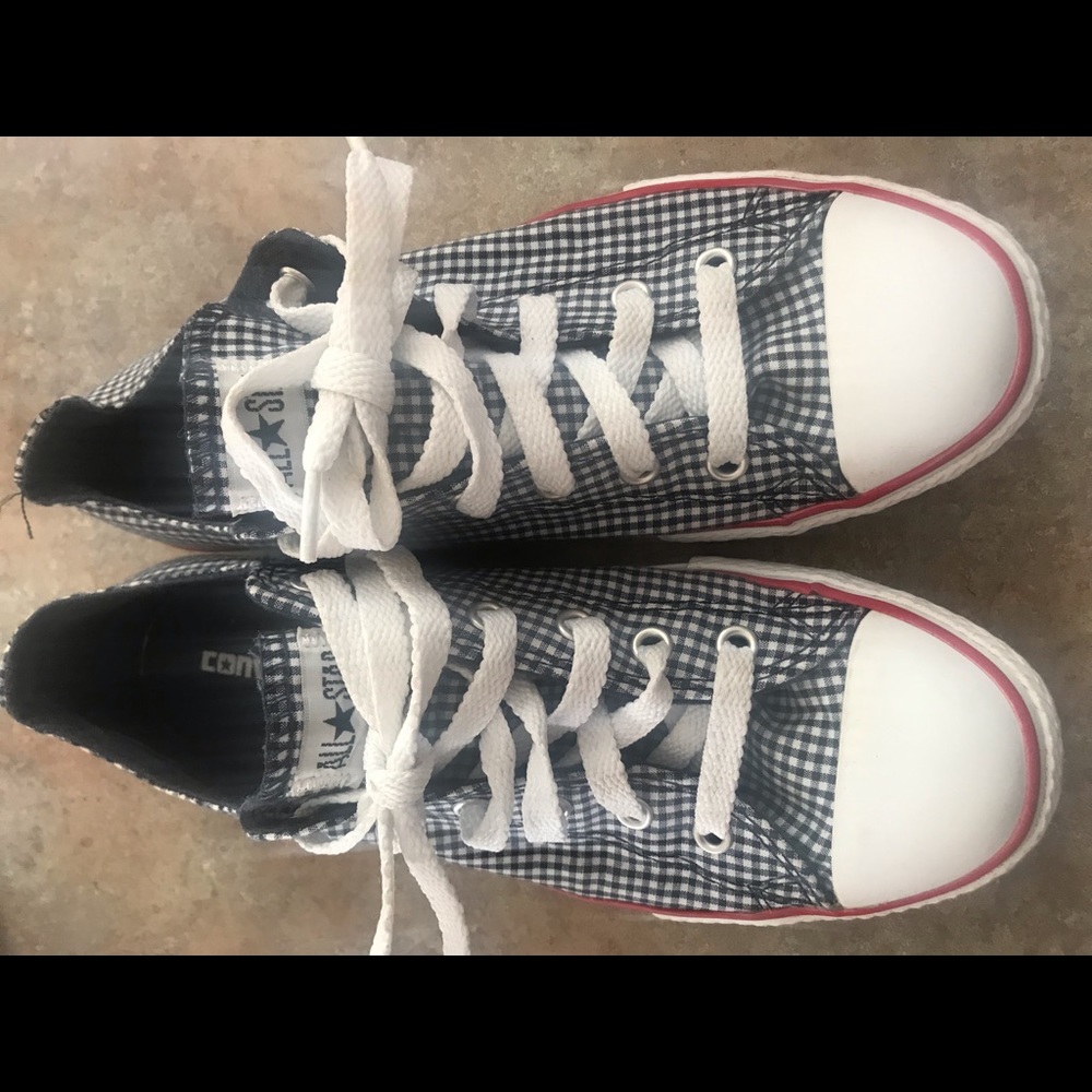 converse dark navy and white